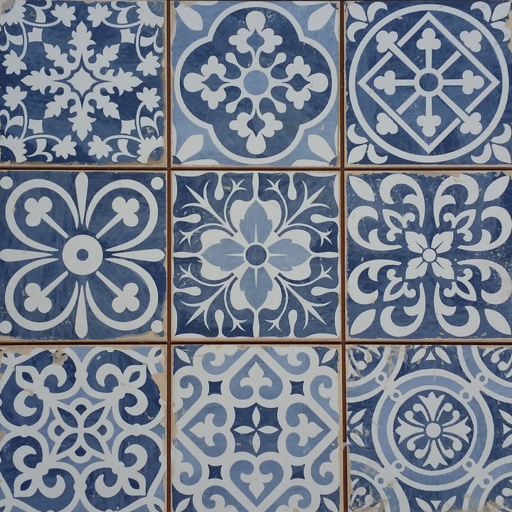 Piastrelle retrò patchwork marocchino 33x33 cm – Vintage