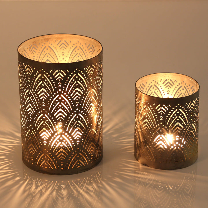 2er Set Teelichthalter Lauro