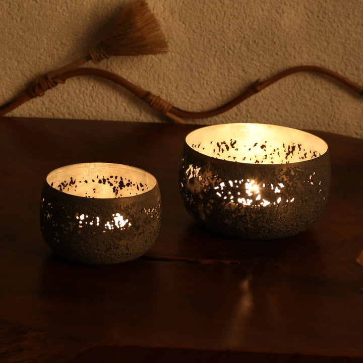 2er Set Teelichthalter Massimo