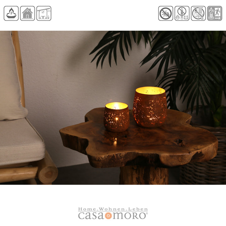 2er Set Teelichthalter Ricardo