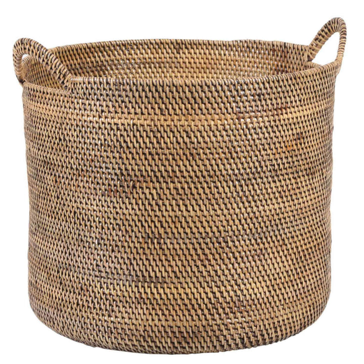 Cesto in rattan Elie marrone con manico