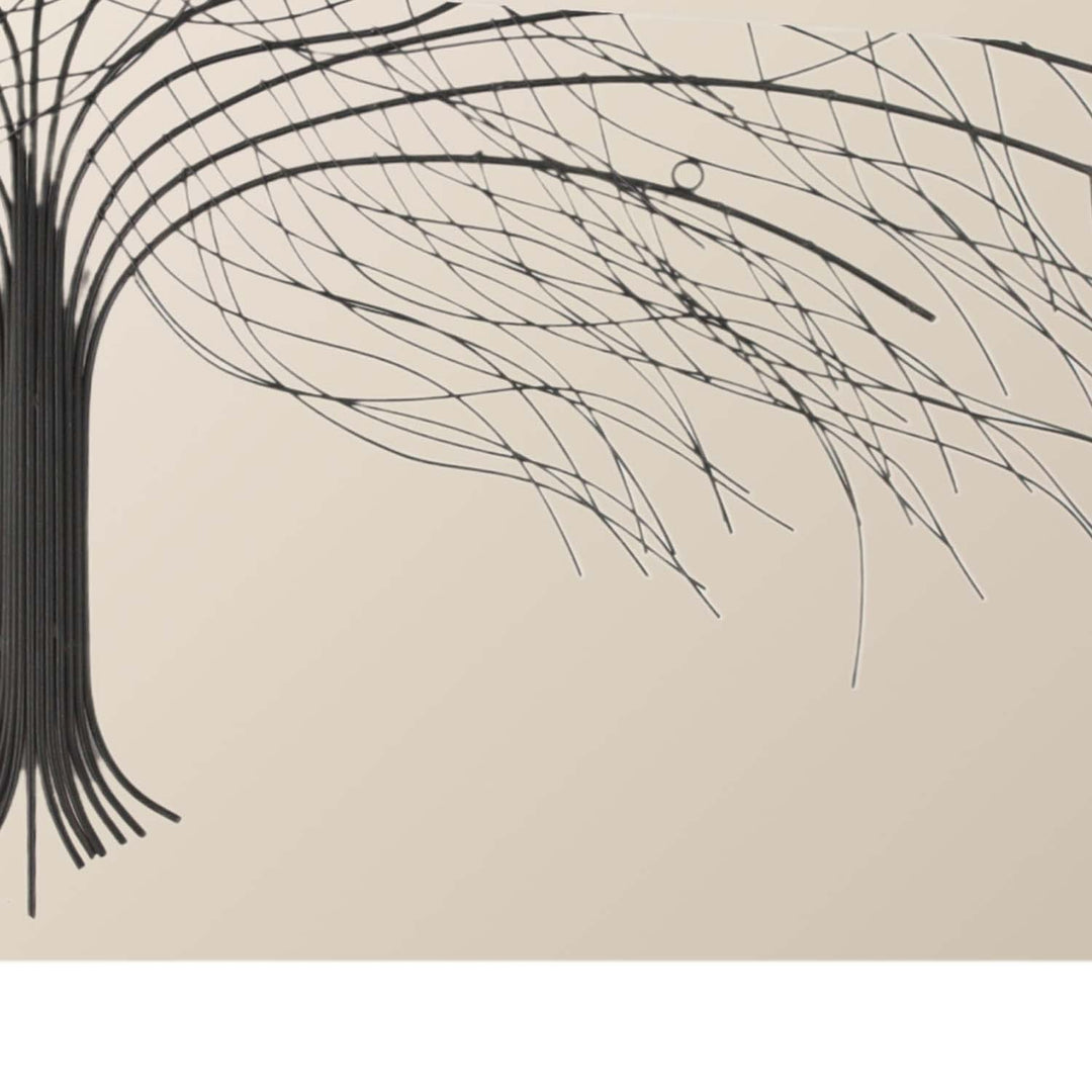Albero decorativo da parete in metallo