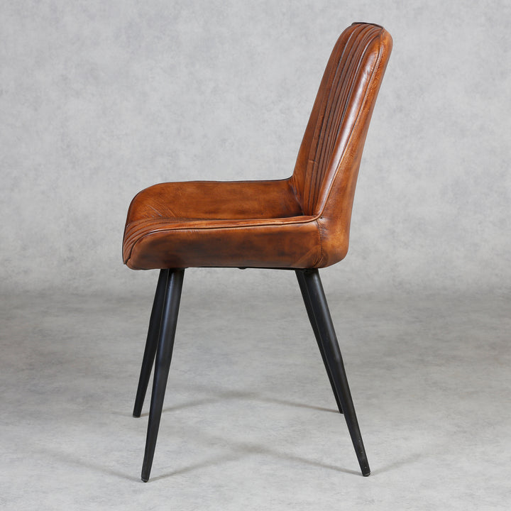 Sedia sala da pranzo in pelle