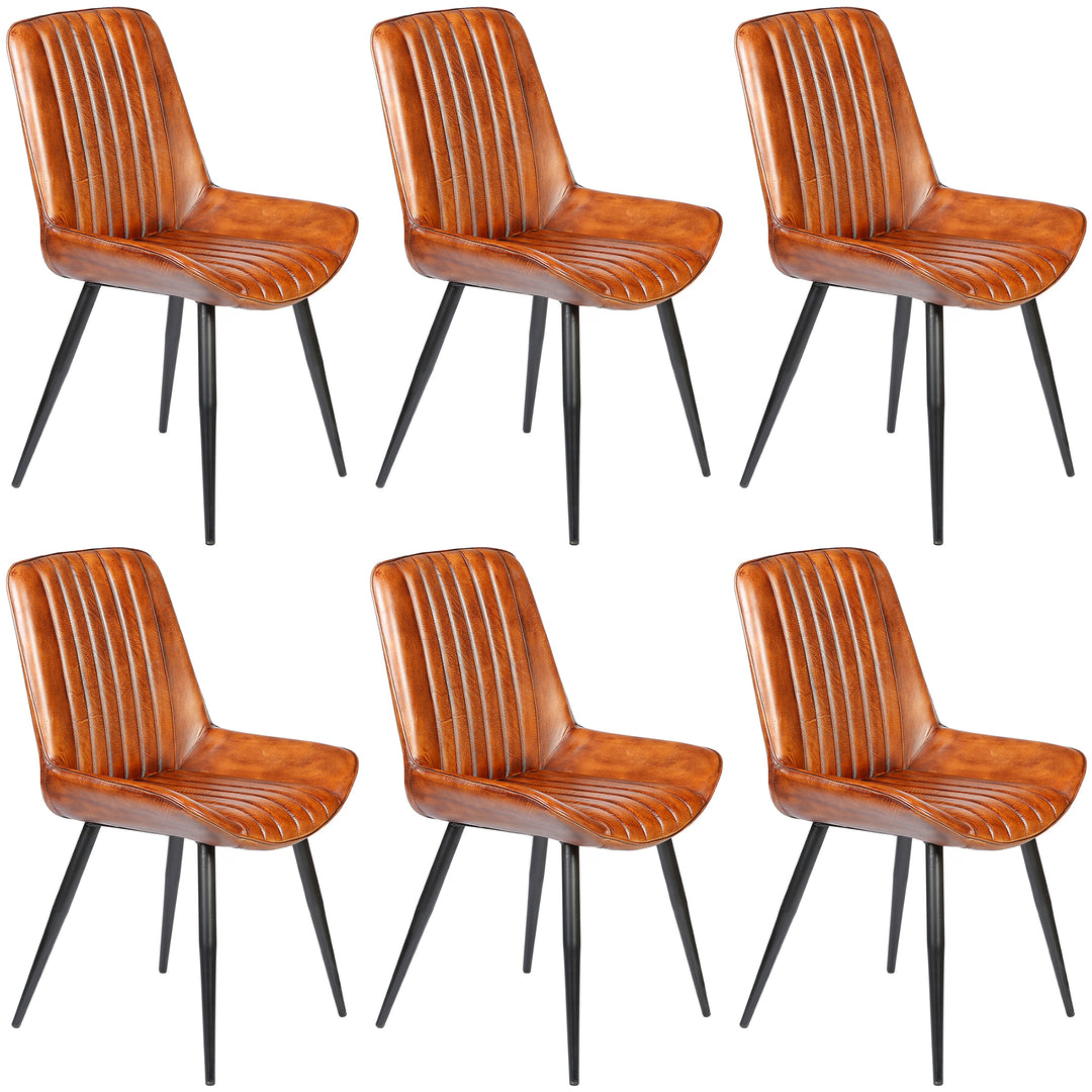 Sedia sala da pranzo in pelle