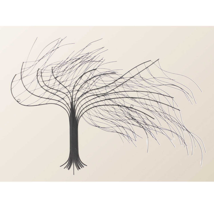 Albero decorativo da parete in metallo