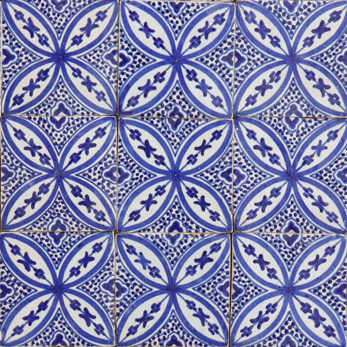 Piastrelle dipinte a mano - Decoro Azulejo mediterraneo