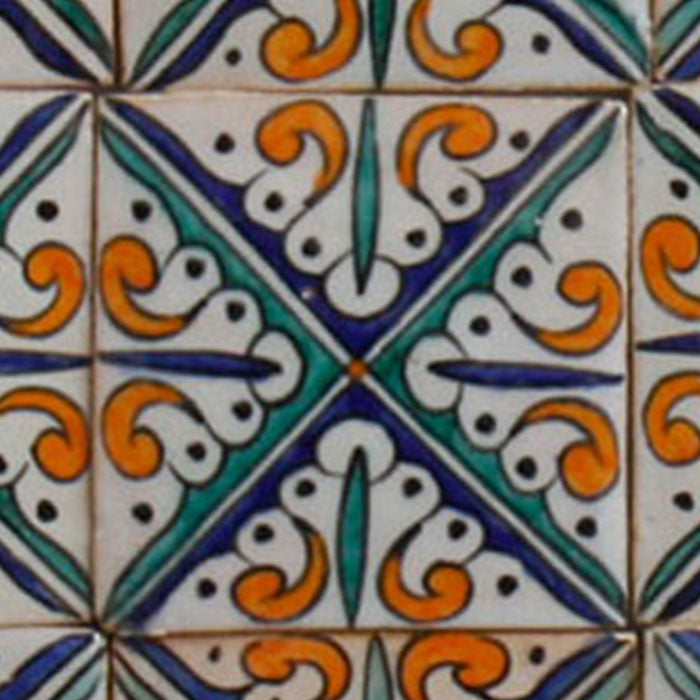 Piastrella dipinta a mano – Vintage