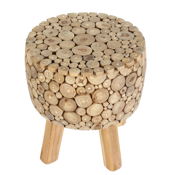 Sgabello in legno di teak Samira