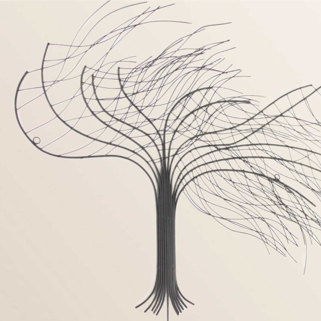 Albero decorativo da parete in metallo