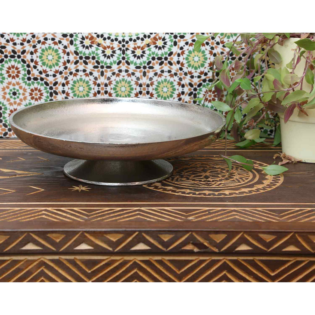 Piatto torta Livorno L argento con piede