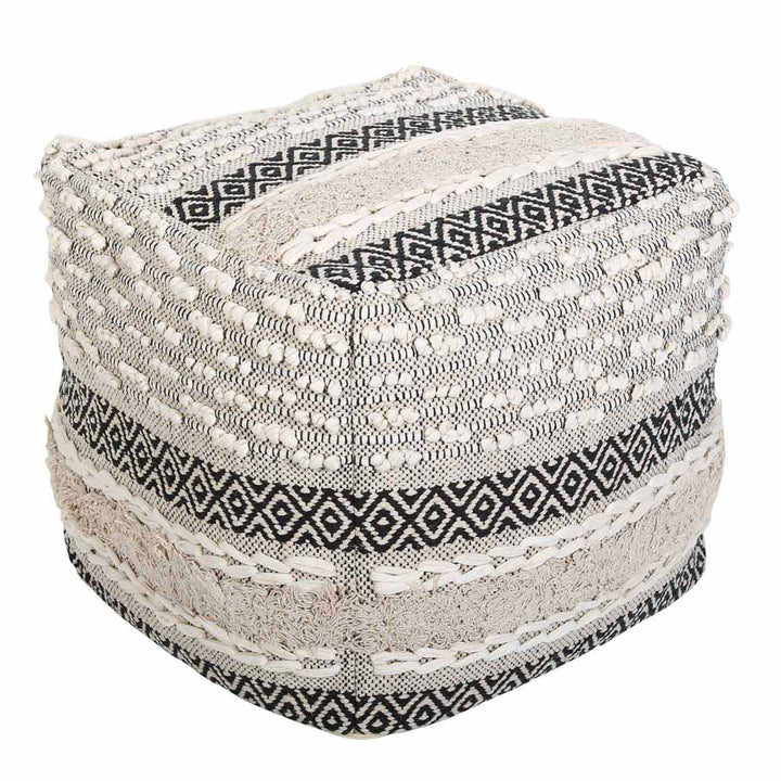 Pouf con seduta cubica Boho Mara