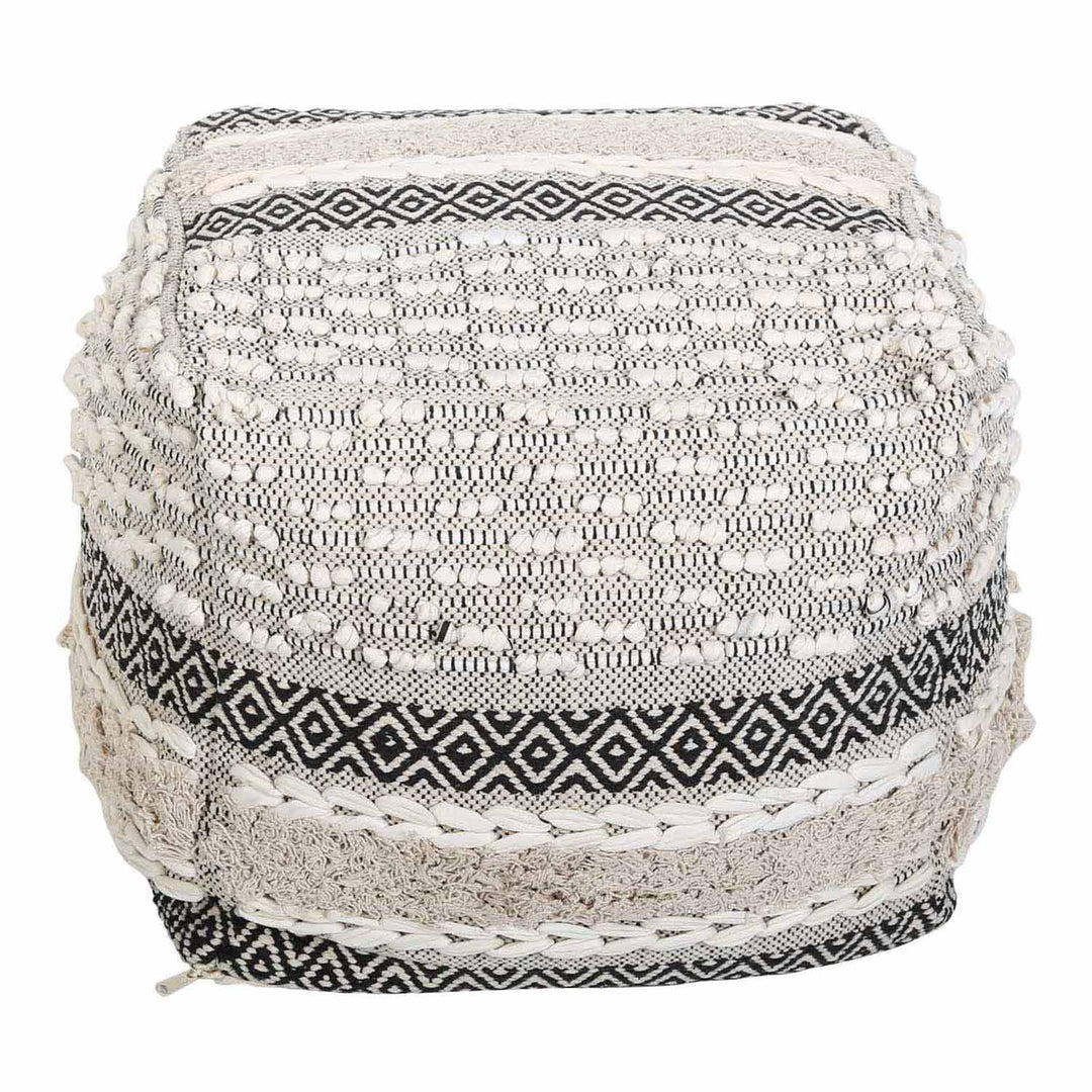 Pouf con seduta cubica Boho Mara