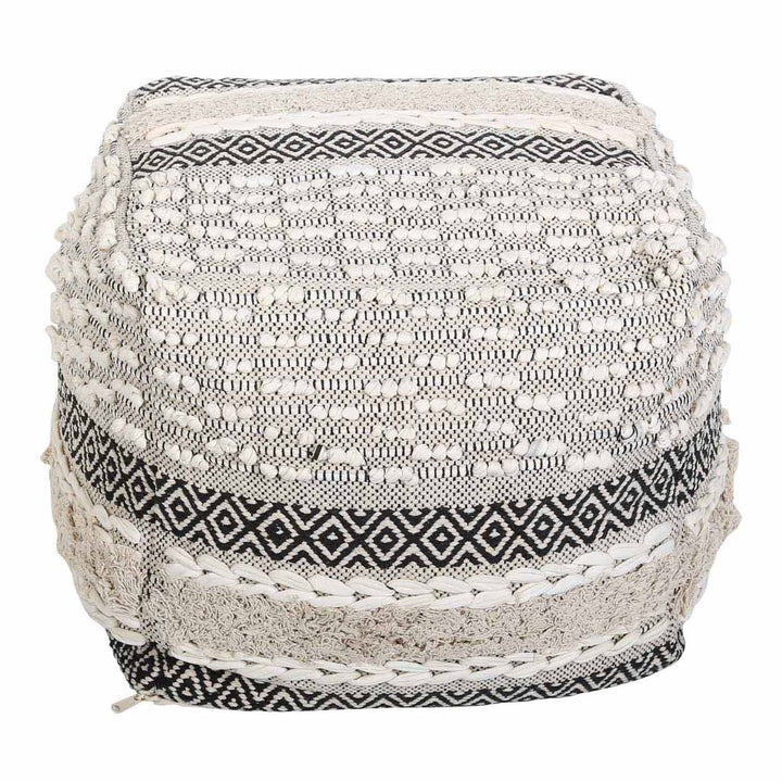 Pouf con seduta cubica Boho Mara