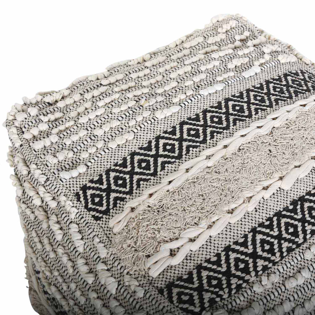 Pouf con seduta cubica Boho Mara