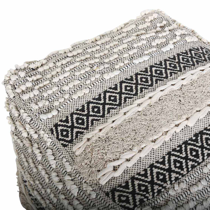 Pouf con seduta cubica Boho Mara