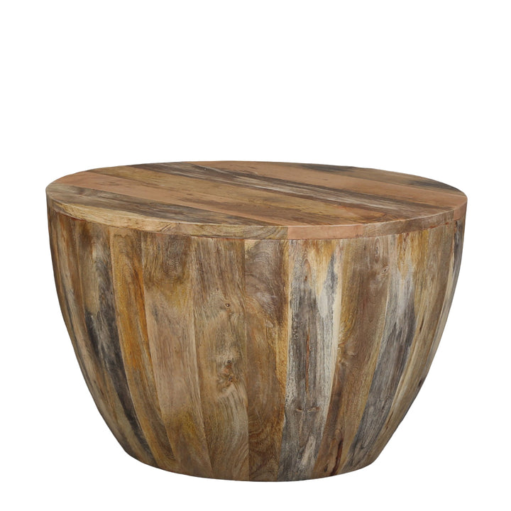 Tavolino in legno massello Torino rotondo