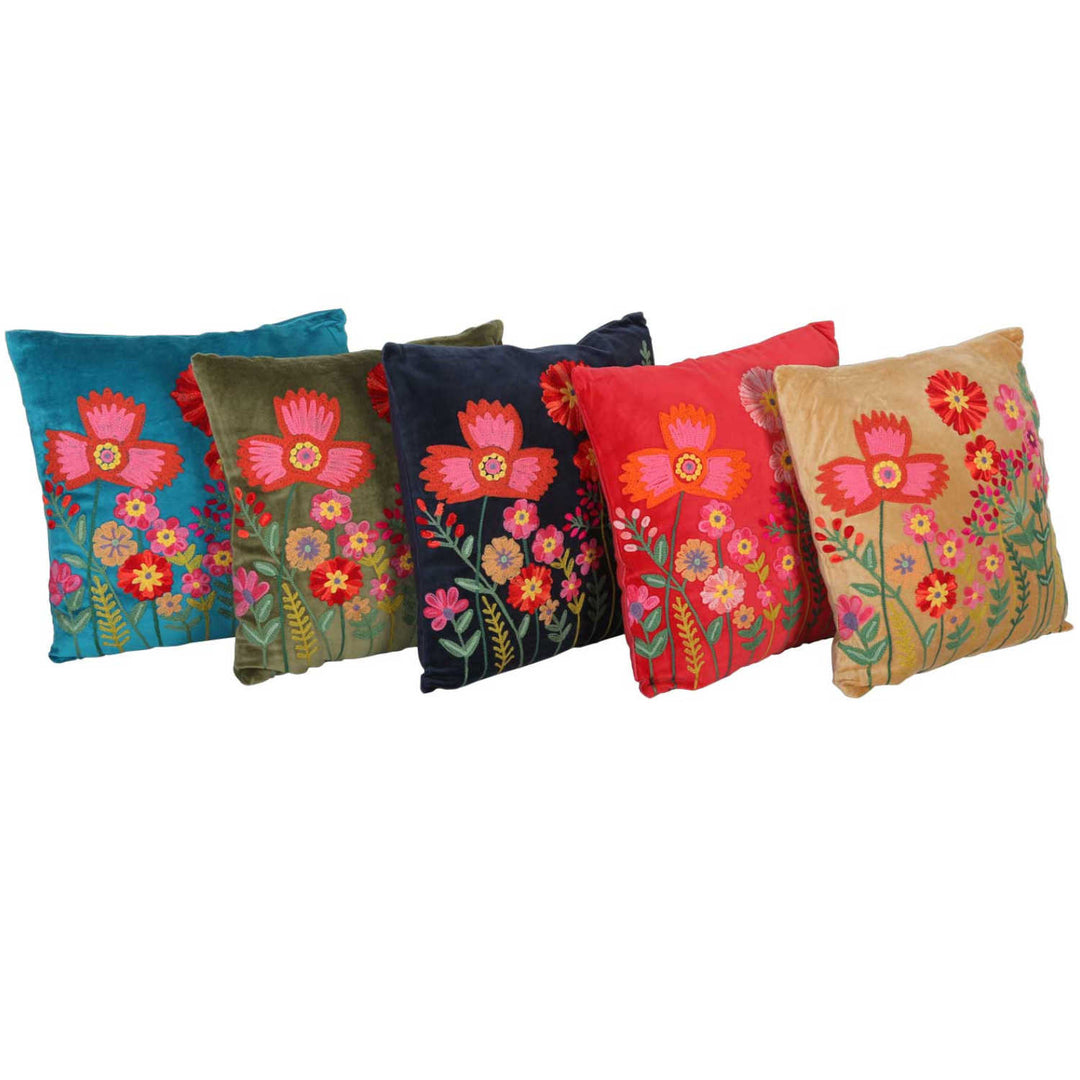 Cuscino arredo Livia con spettacolo floreale