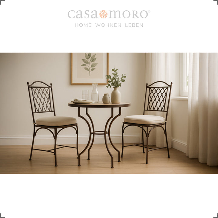 Bistrotisch Rund 60 cm – Mosaiktisch Burgunderrot