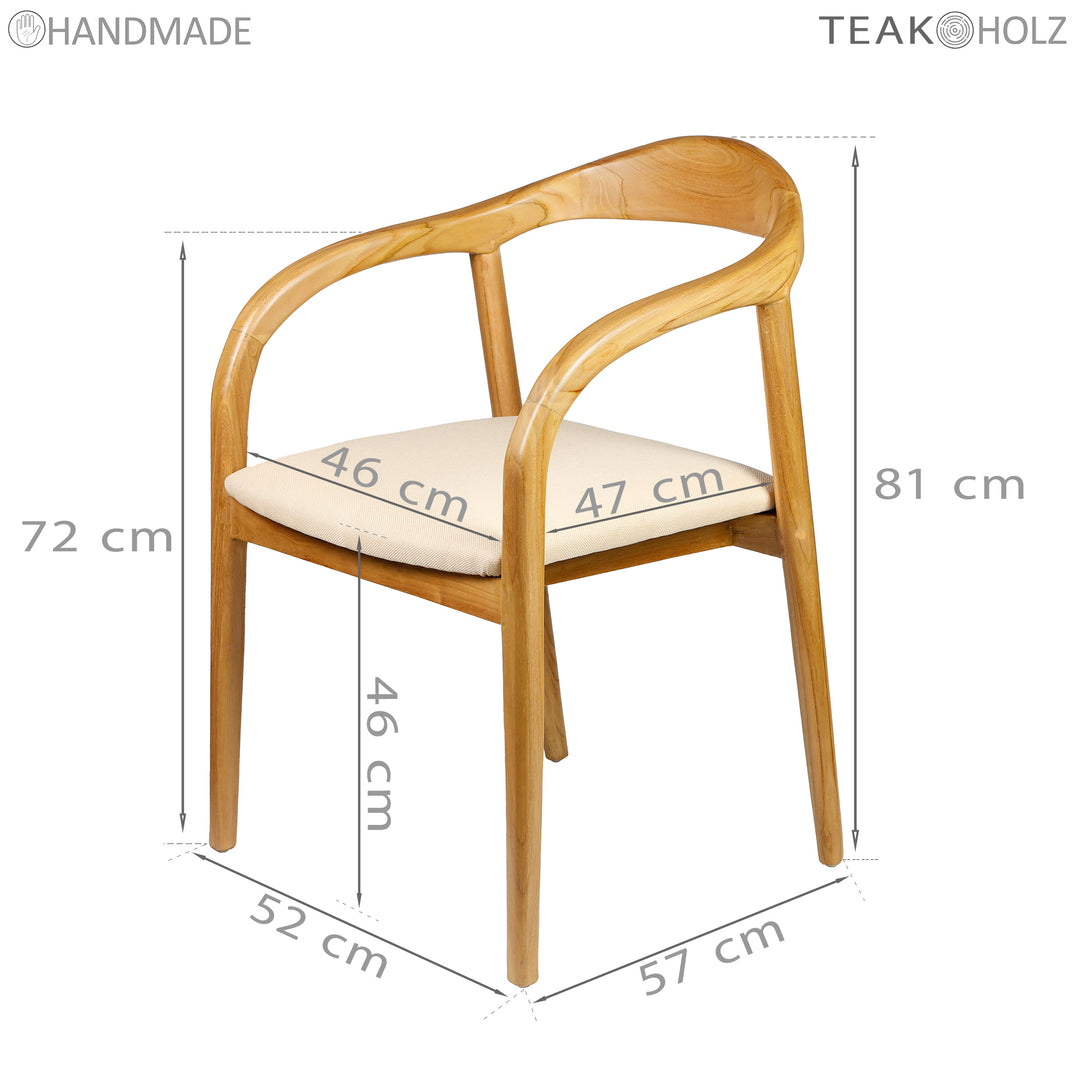 Sedia da pranzo imbottita
