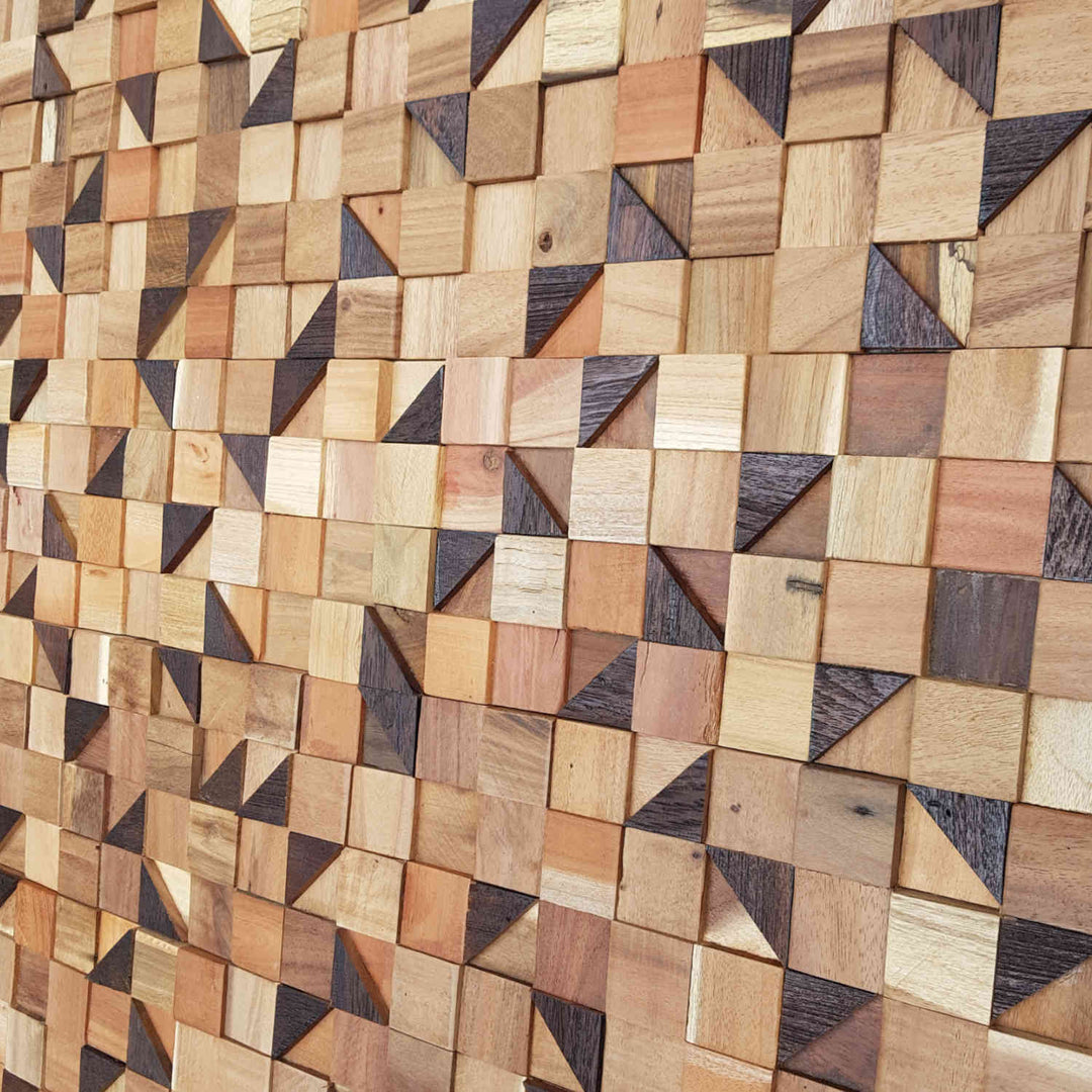 Boiserie in legno Pyramid Cube