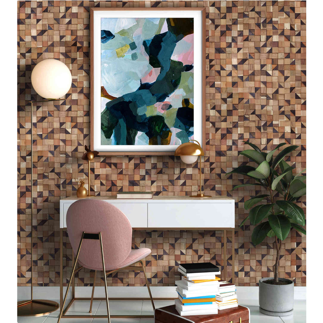 Boiserie in legno Pyramid Cube