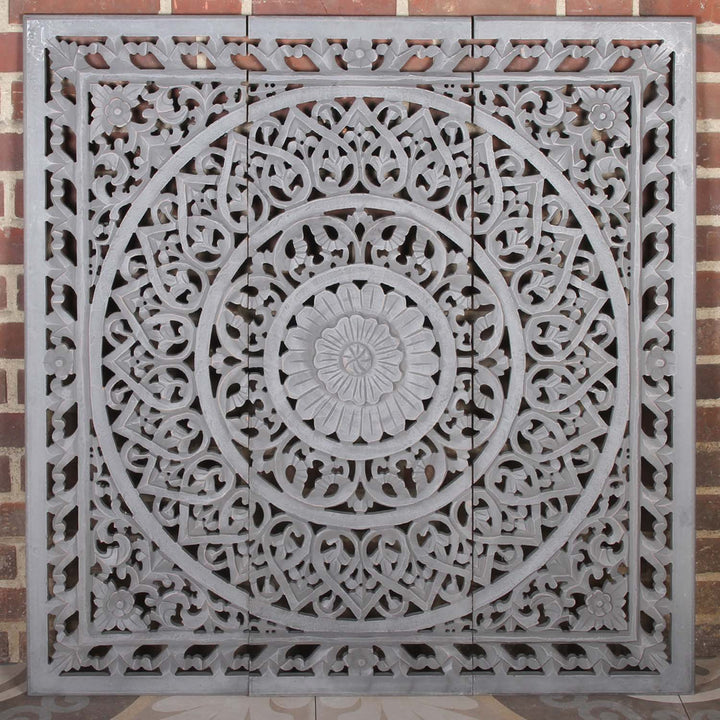 Mandala indiano Haya in legno