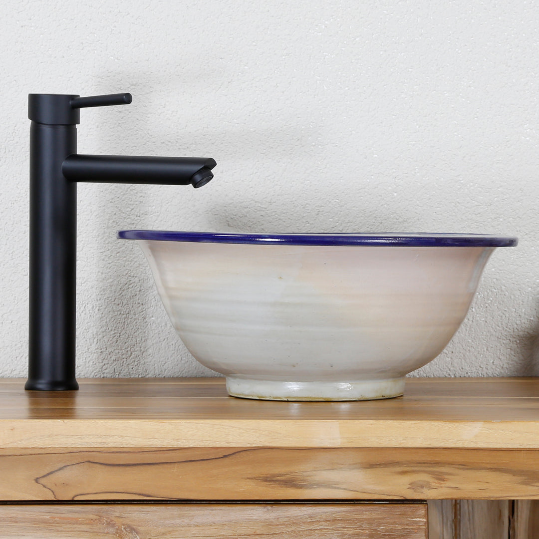Lavabo in ceramica dipinto a mano