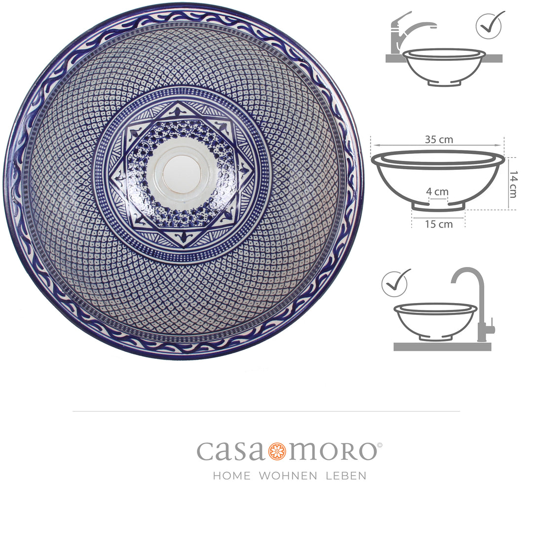 Lavabo da appoggio per il bagno degli ospiti