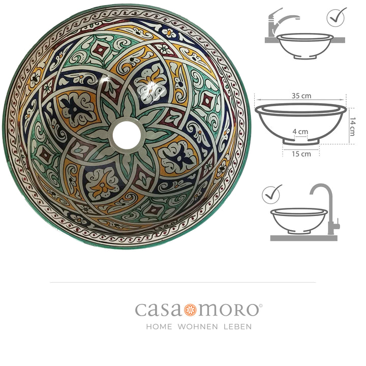Lavabo in ceramica per il bagno