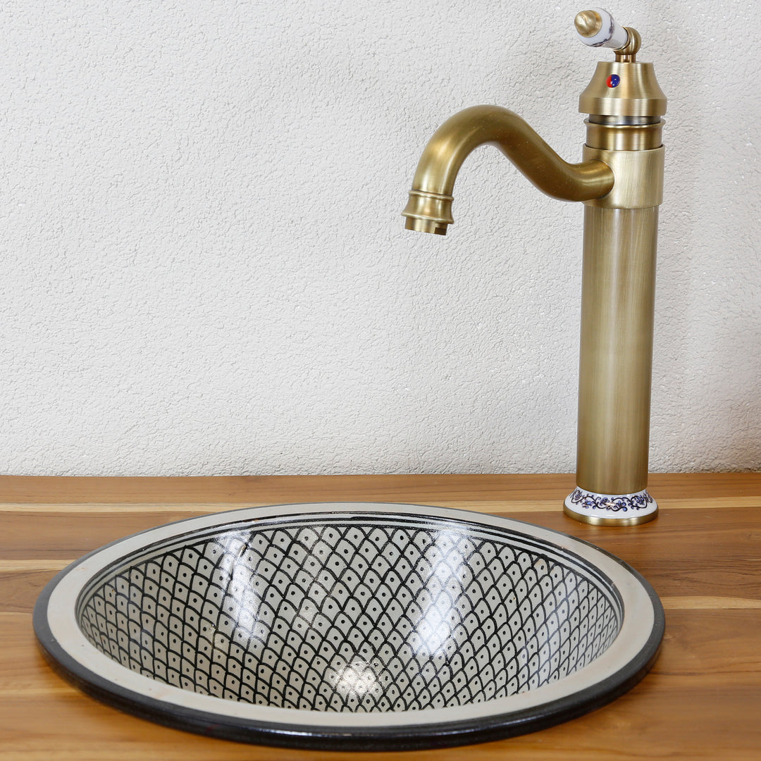 Lavello in ceramica nero