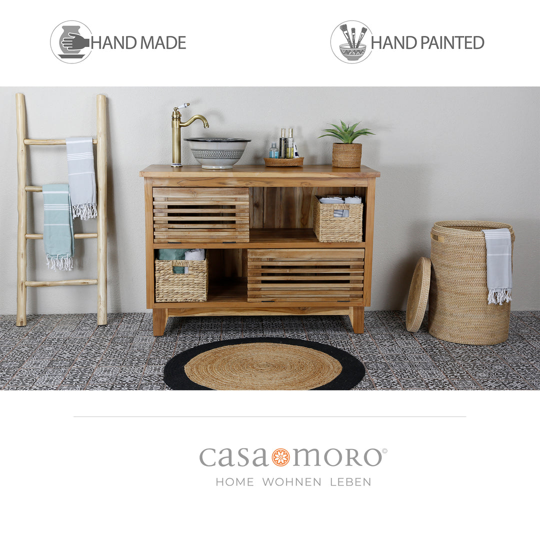 Lavello in ceramica nero