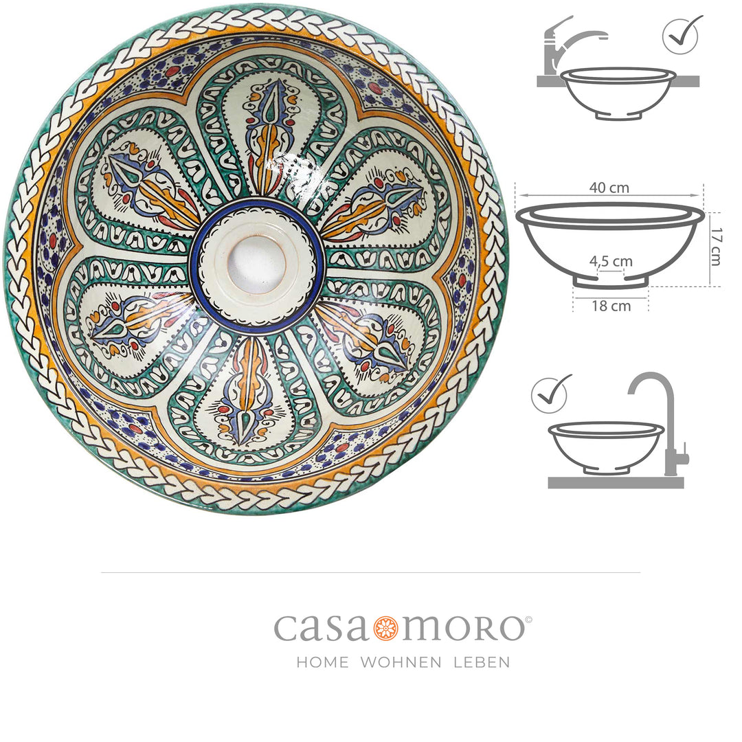 Lavabo in ceramica per il bagno