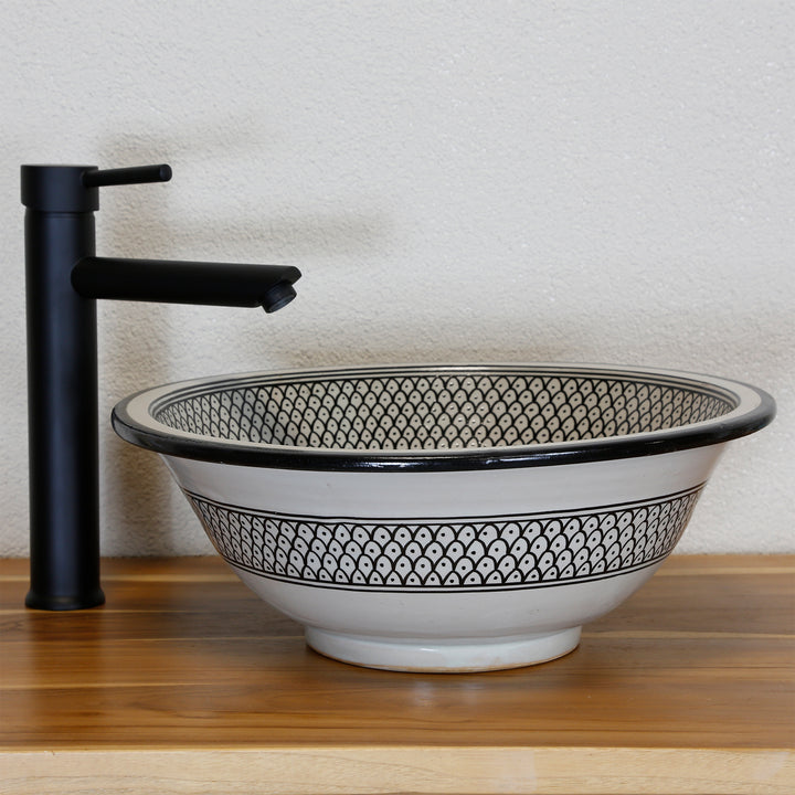 Lavello in ceramica nero