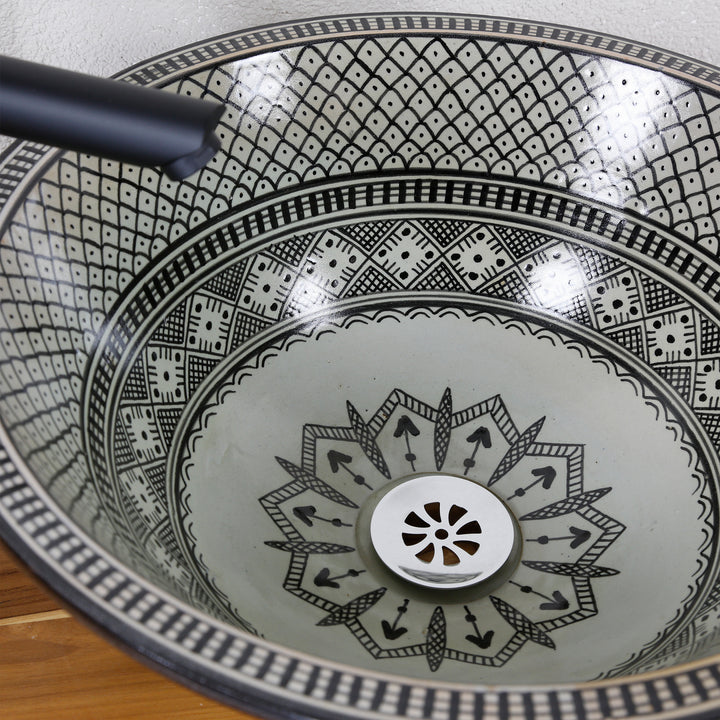 Lavello in ceramica nero