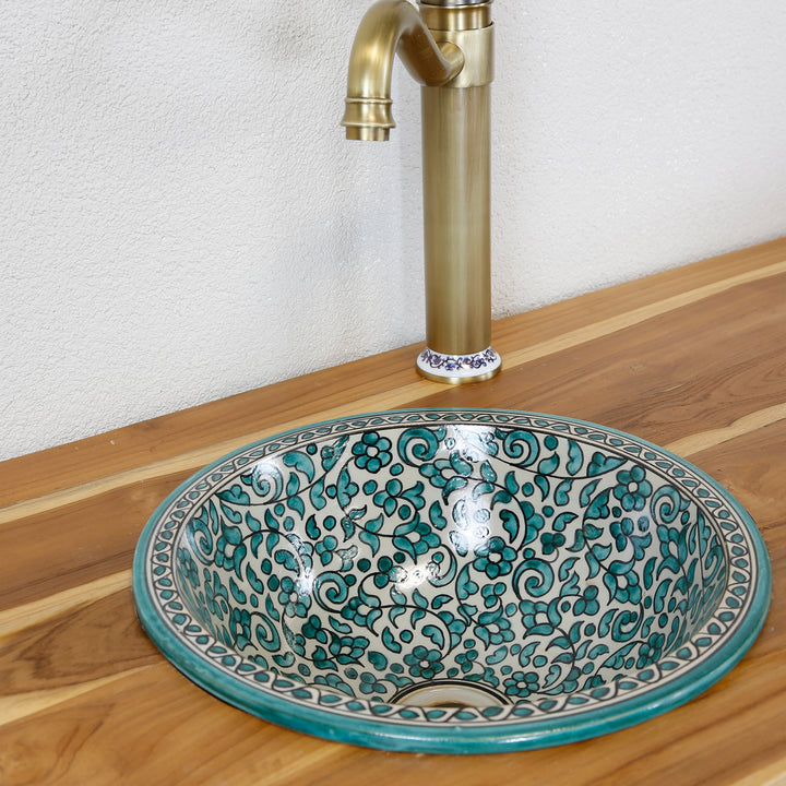 Lavabo da appoggio rotondo 40 cm