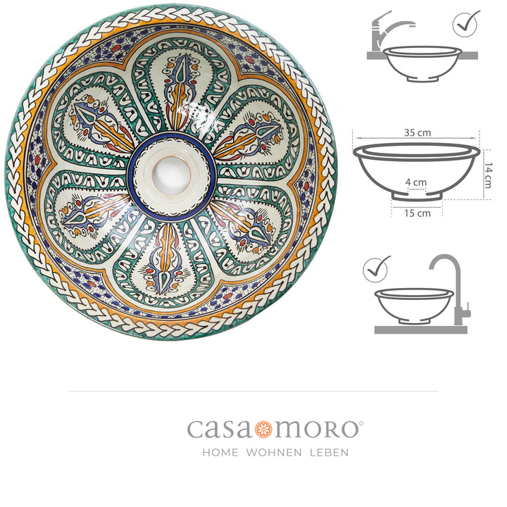 Lavabo in ceramica per il bagno