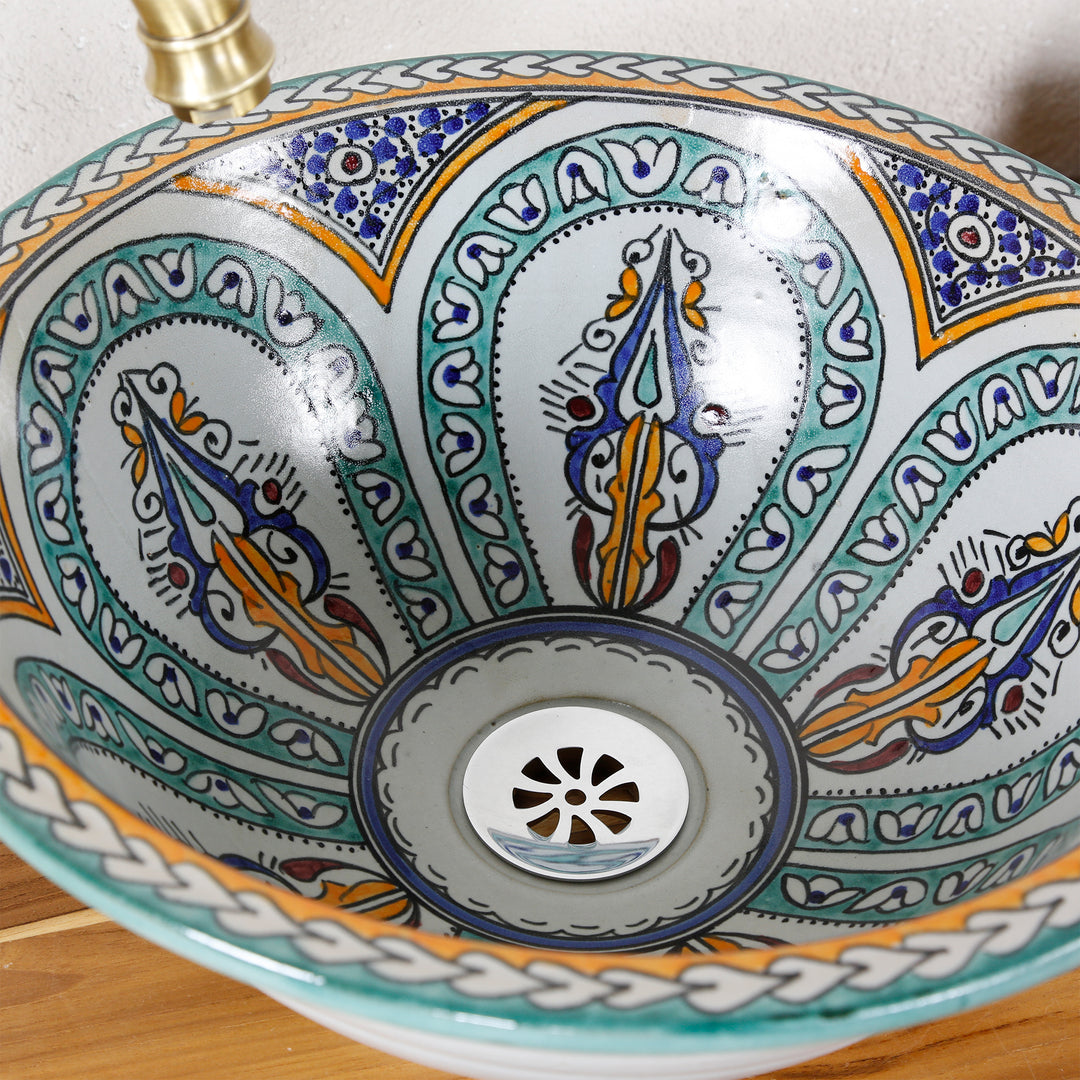 Lavabo in ceramica per il bagno