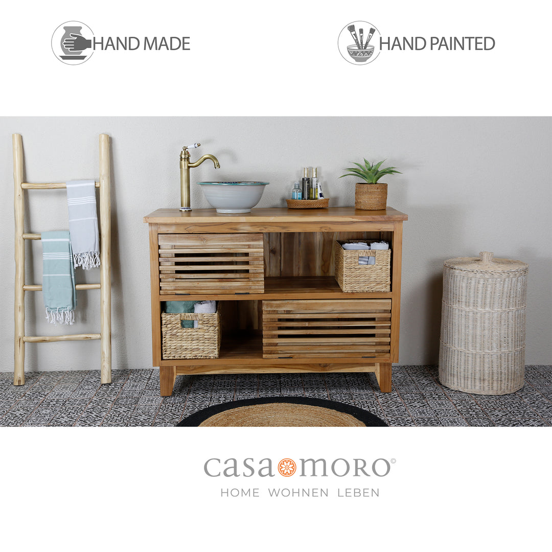Lavabo in ceramica per il bagno