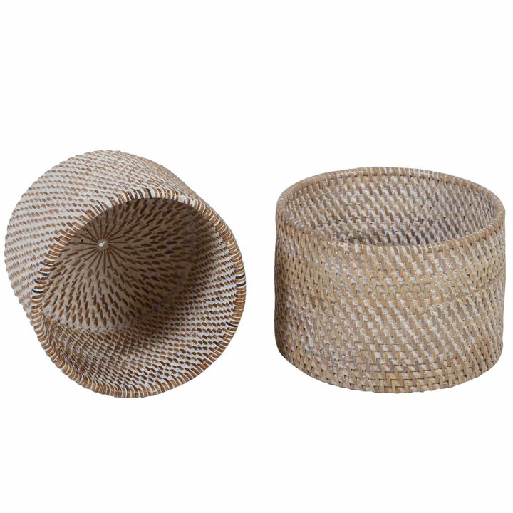 Cestino portaposate Lilia Bianco lavato