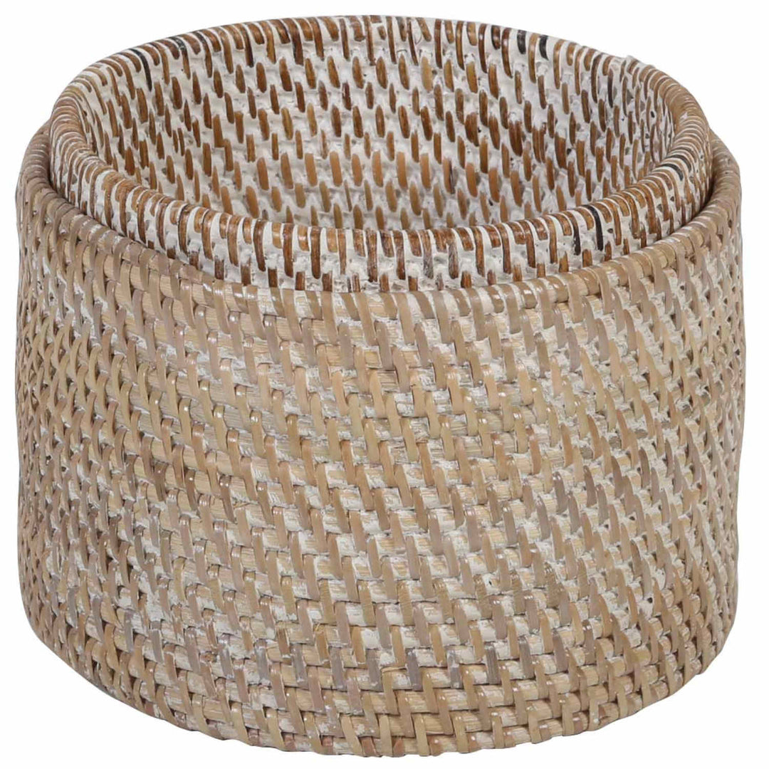 Cestino portaposate Lilia Bianco lavato