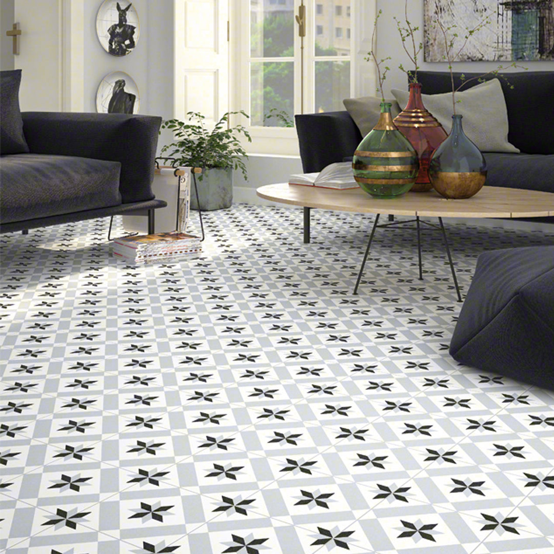 Piastrella marocchina 20x20 cm con effetto cemento