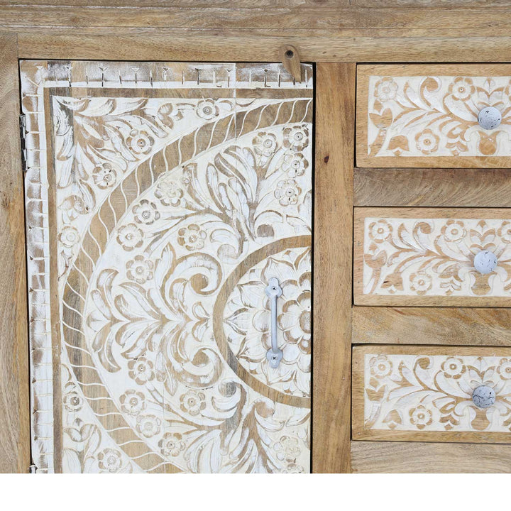 Cassettiera marocchina in legno Harnur