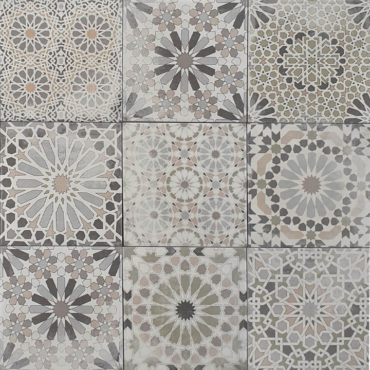 Arabesco di piastrelle patchwork marocchino