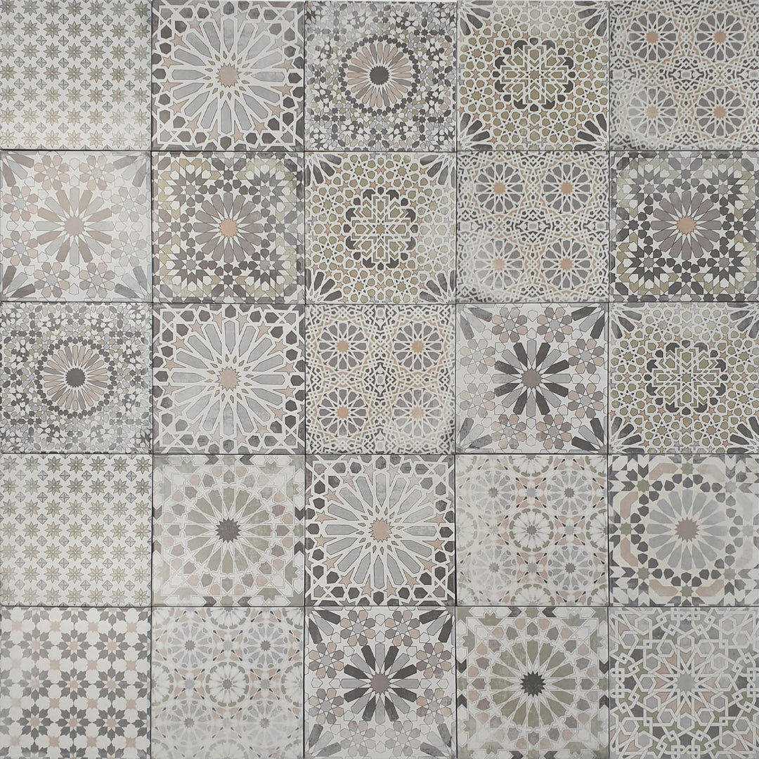 Arabesco di piastrelle patchwork marocchino