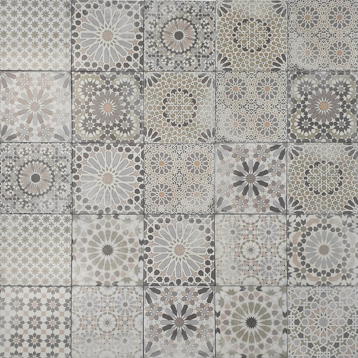 Arabesco di piastrelle patchwork marocchino
