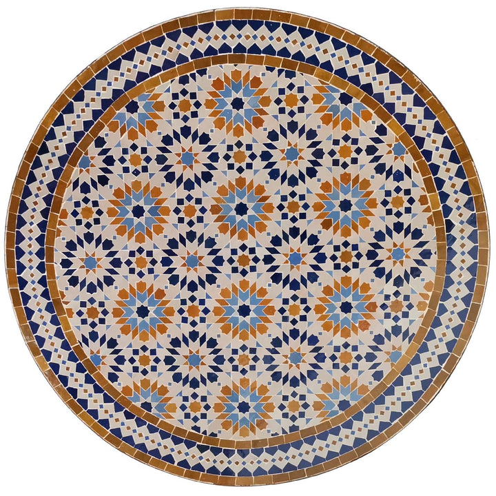 Tavolo in mosaico D90 Ankabut Marrone