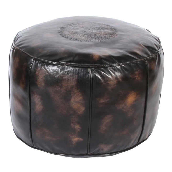 Cuscino del sedile in pelle marocchina Asli marrone