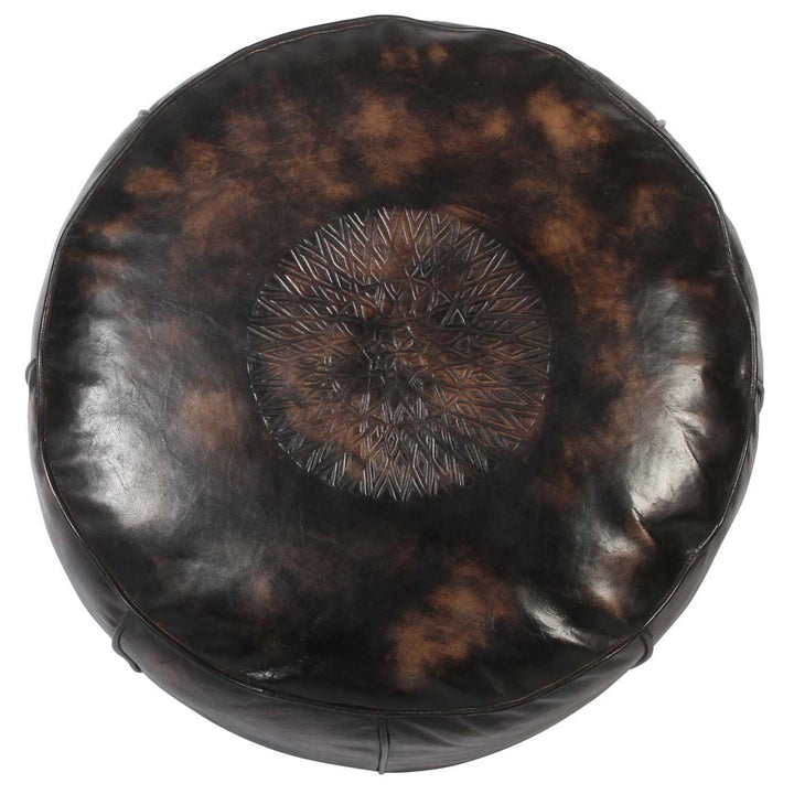 Cuscino del sedile in pelle marocchina Asli marrone