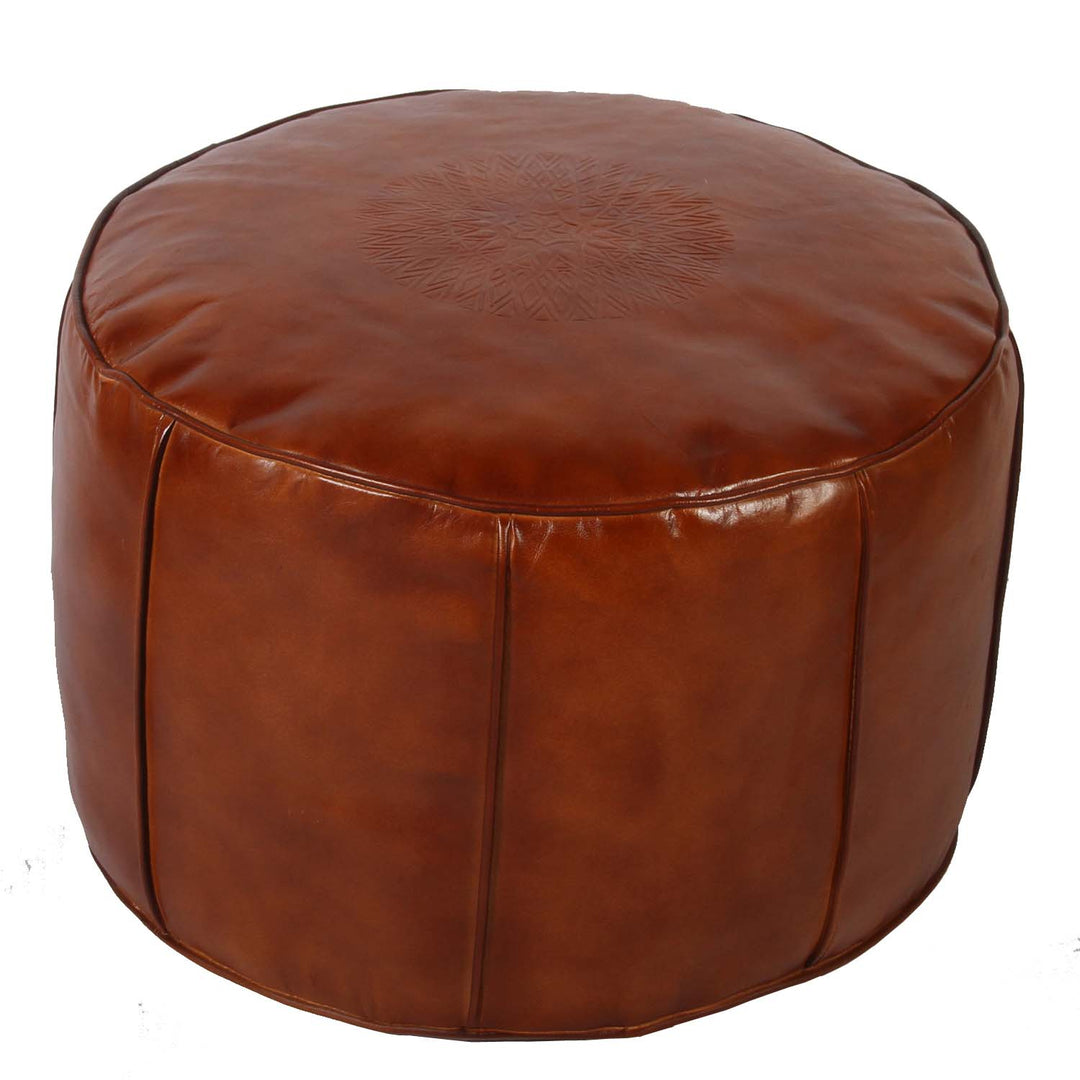 Cuscino del sedile in pelle marocchina Asli caramello