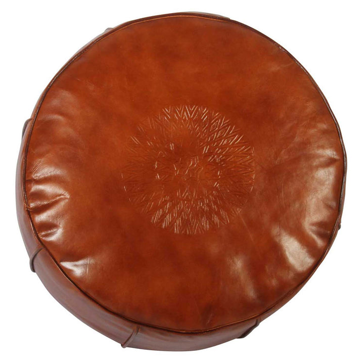 Cuscino del sedile in pelle marocchina Asli caramello